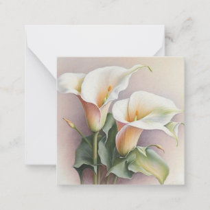 Carte De Correspondance Aquarelle calla