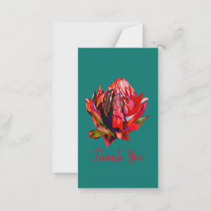 Carte De Correspondance Aquarelle de fleurs indigènes de Waratah