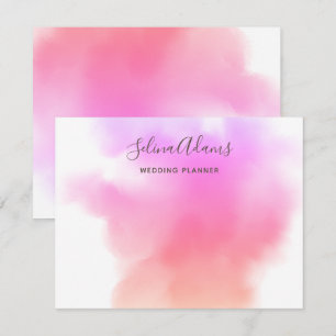 Carte De Correspondance Aquarelle en or rose arc-en-ciel personnalisée