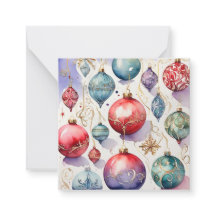 Aquarelle Joyeux Noël Bauble