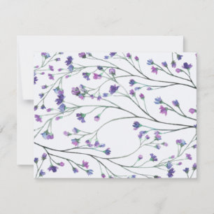 Carte De Correspondance Aquarelle Lavender Personnalisé Stationpersonnel