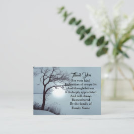 Carte De Correspondance Aquarelle Merci hiver