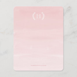 Carte De Correspondance Aquarelle Ombre rose Papier personnel
