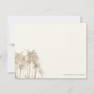 Carte De Correspondance Aquarelle Palm Trees Personnalisé