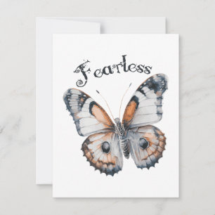 Carte De Correspondance Aquarelle papillon sans peur Conception graphique,