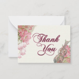 Carte De Correspondance Aquarelle rose