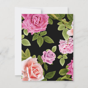 Carte De Correspondance Aquarelle Roses 20