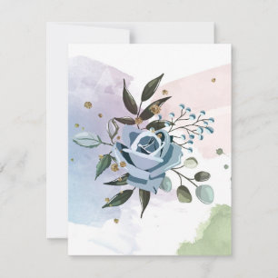 Carte De Correspondance Aquarelle Roses 5