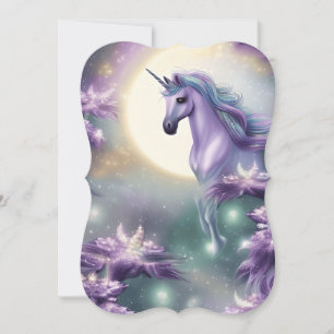 Carte De Correspondance Aquarelle Unicorne