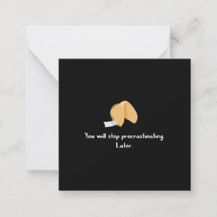 Carte De Correspondance Arrêter la procrastination