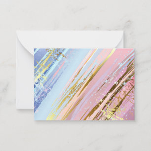 Carte De Correspondance Arrière - plan rose texturé