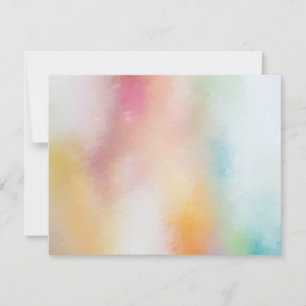 Carte De Correspondance Art Abstrait coloré élégant Vierge Moderne tendanc