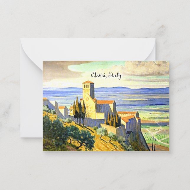 Carte De Correspondance Assise, Italy - fine art painting (Devant)