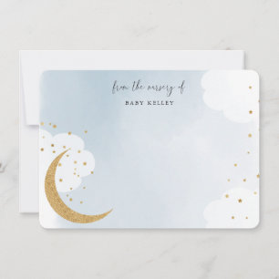 Carte De Correspondance Au-dessus de la lune, De la pépinière de, Plat Ble
