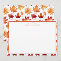 Automne Feuilles Terracotta Brown Boho Motif