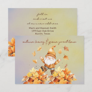 Carte De Correspondance Automne - Nouvelle adresse