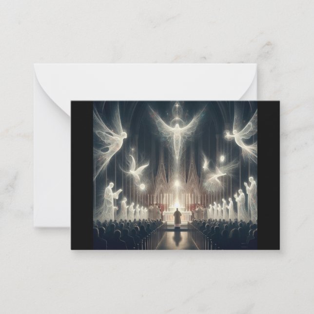 Carte De Correspondance Avec les Anges et les Saints (Devant)