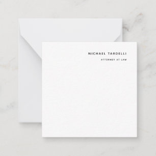 Carte De Correspondance Avocat de droit minimaliste professionnel classiqu