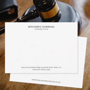 Carte de Correspondance Avocat Formalisme Professi