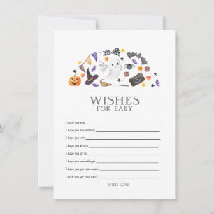 Carte De Correspondance Baby shower d'Halloween, Voeux pour bébé