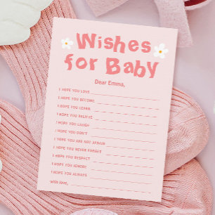 Carte De Correspondance Baby shower marguerite mignonne Printemps des souh