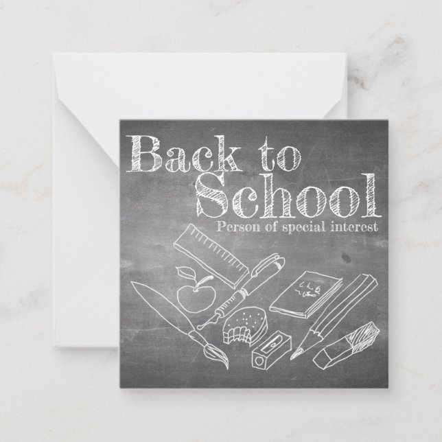 Carte De Correspondance Back to school (Devant)
