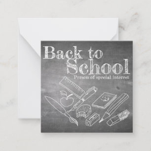 Carte De Correspondance Back to school