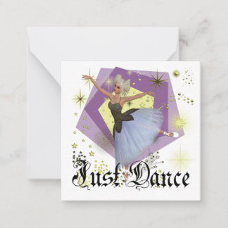 Carte De Correspondance Ballerina - Juste Danse