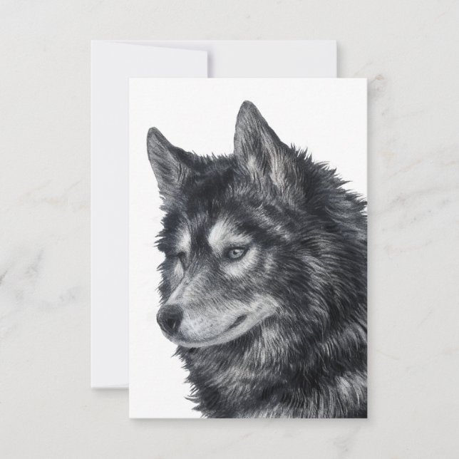 Carte De Correspondance Balto Dog Art (Devant)