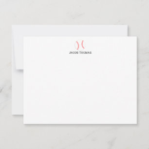 Carte De Correspondance Base-ball Personnalisé Kids Stationery Flat