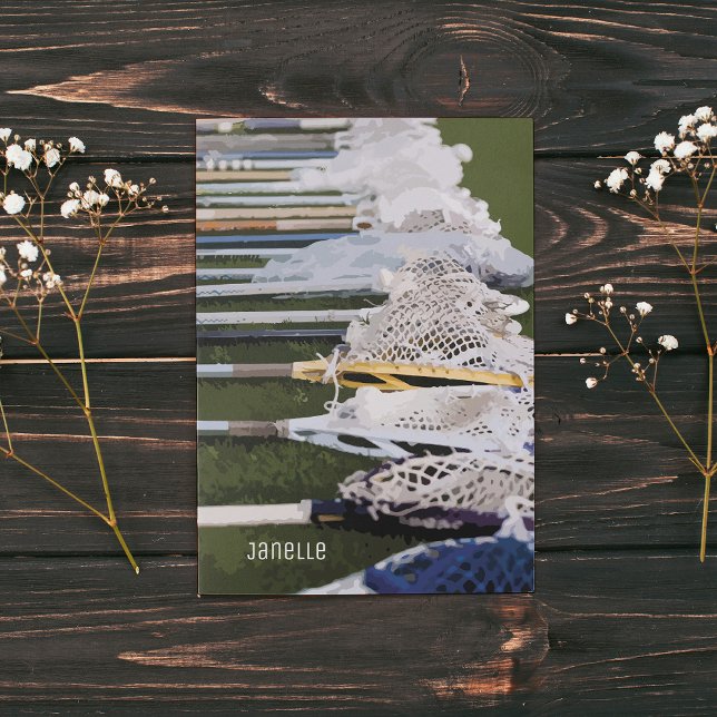 Carte De Correspondance Bâtons de crosse à aquarelle (Créateur téléchargé)