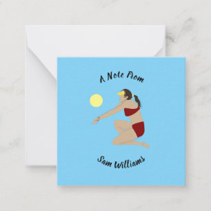 Carte De Correspondance Beach Volleyball