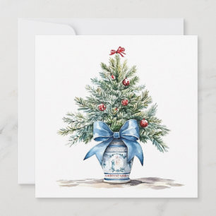 Carte De Correspondance "Beauté de Noël Joyeuse et Lumineuse"