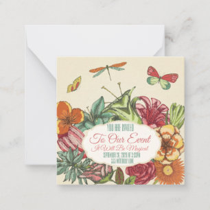 Carte De Correspondance Belle florale sur mesure