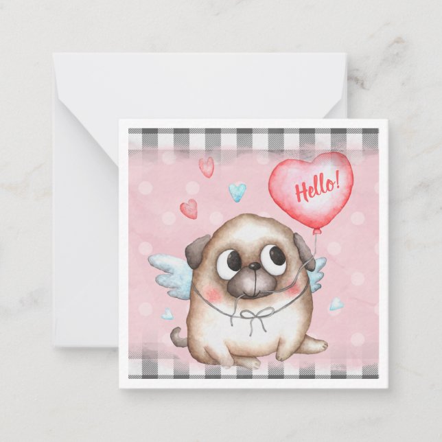 Carte De Correspondance Belle Saint Valentin Carlin (Devant)