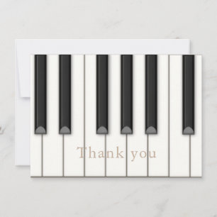 Carte De Correspondance Belles Touches Piano Personnalisées Grande Musique
