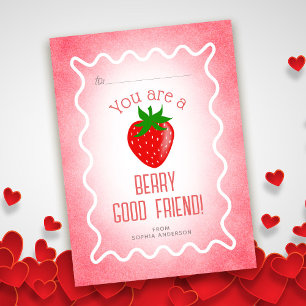 Carte De Correspondance Berry Good Friend Strawberry Classroom Valentine