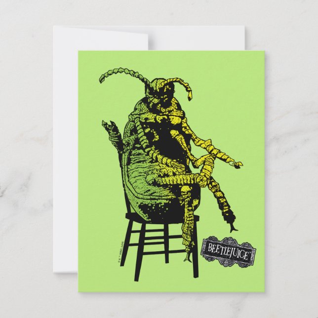 Carte De Correspondance Bételgeuse | Coléoptère sur la chaise (Devant)