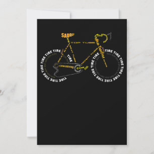 Carte De Correspondance Bicycle Anatomie Mignonne Cyclisme Est Cadeau Vie