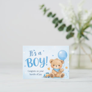 Carte De Correspondance Bienvenue Petit Garçon – Un Paquet de Joie