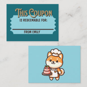 Carte De Correspondance Billet de Ticket Redeemable Personnalisé Cadeau Sh