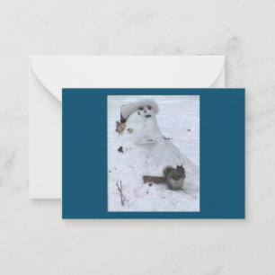 Carte De Correspondance Birdy et l'écureuil