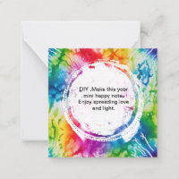 *~ BLANK do-it-yourself Tie Dye Inspire AP62 Note 