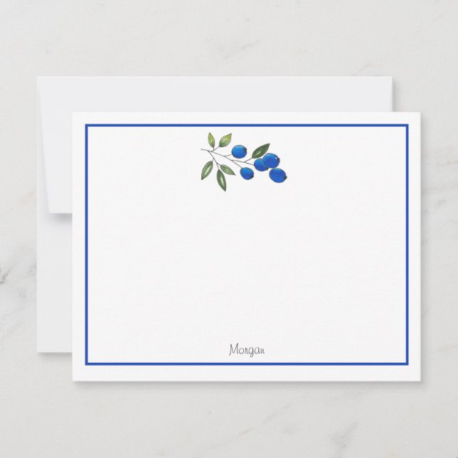 Carte De Correspondance Bleuets à main 2 (Devant)