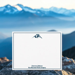 Carte De Correspondance Blue Mountain Real Estate Company Custom Realtor
