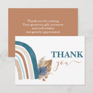 Carte De Correspondance Blue Rainbow merci
