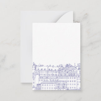 Carte De Correspondance Blue Stockholm