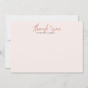 Carte De Correspondance Boho Watercolor Dragonfly Douche MERCI