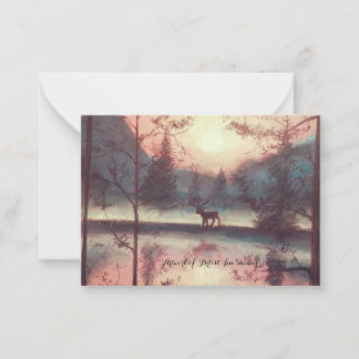 Carte De Correspondance Bois de cerf