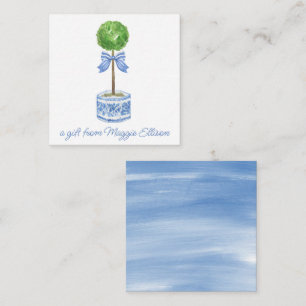 Carte De Correspondance Boîtier cadeau de la Chinoiserie Watercolor Bow